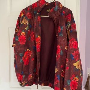 Floral bomber jacket